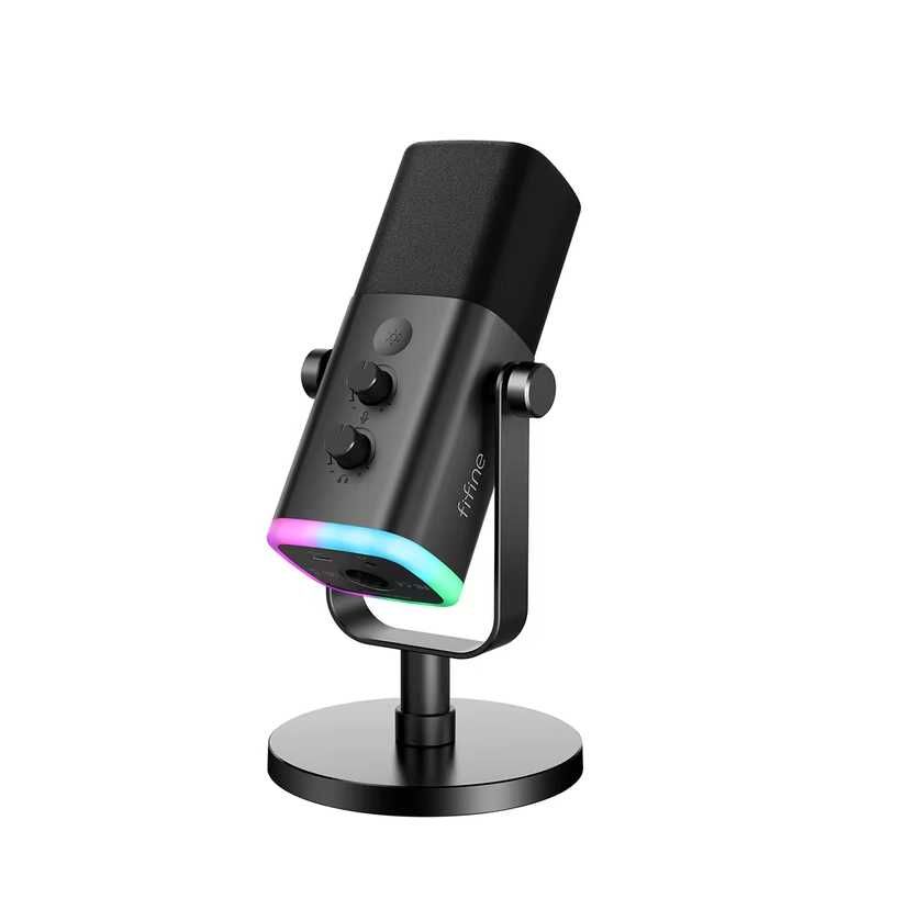 Студійні мікрофони Fifine AM8  живлення USB та XLR | Нові
