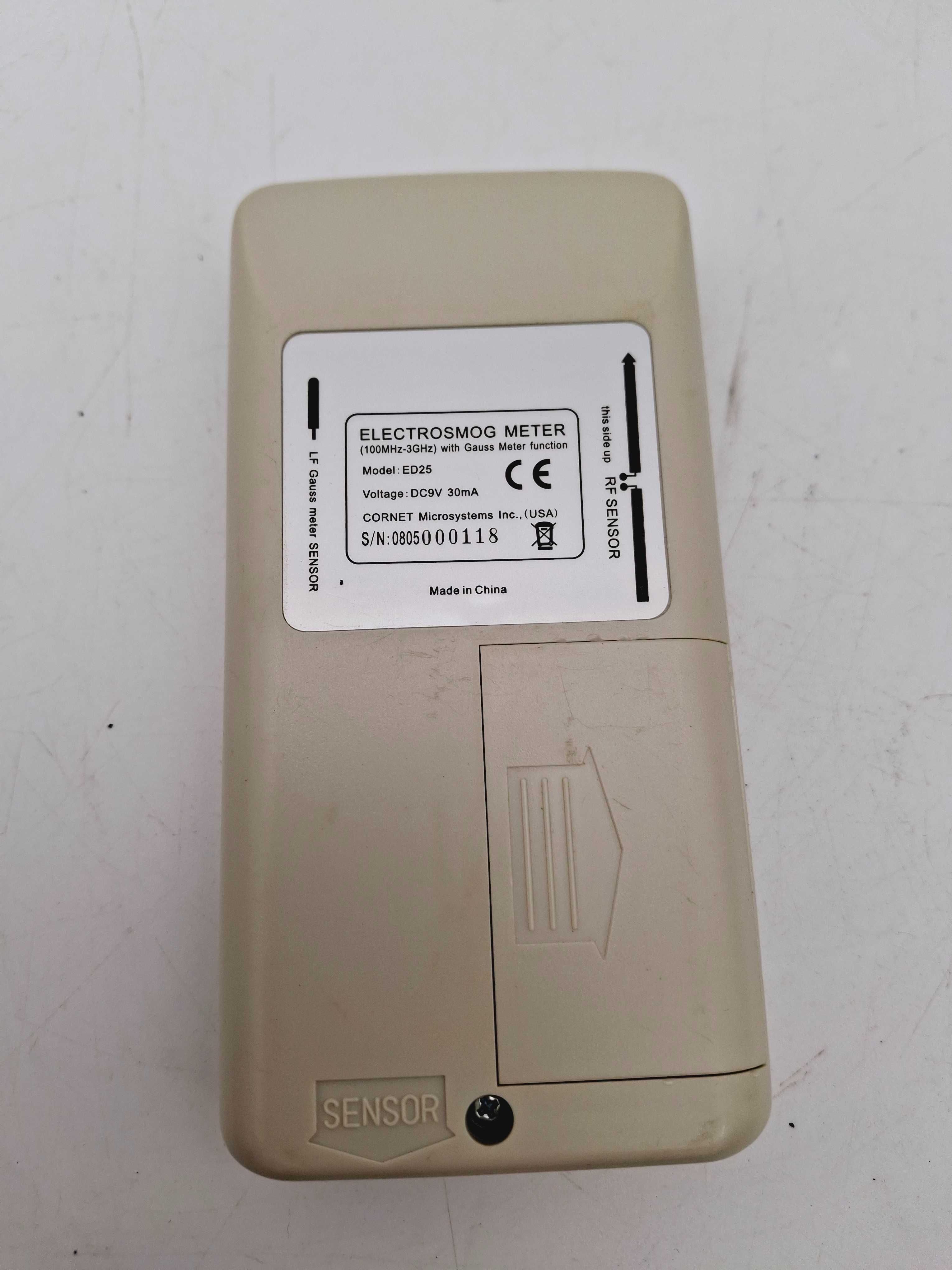 Miernik natężenia pola elektromagnetycznego RF Cornet Electrosmog ED25
