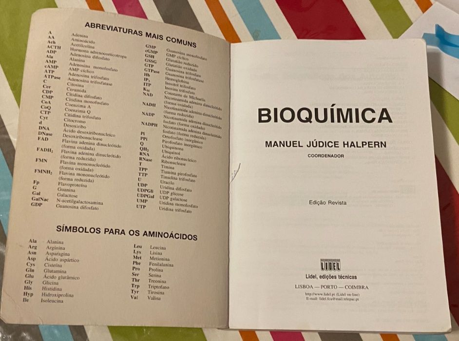 Livro Bioquímica (Lidel)