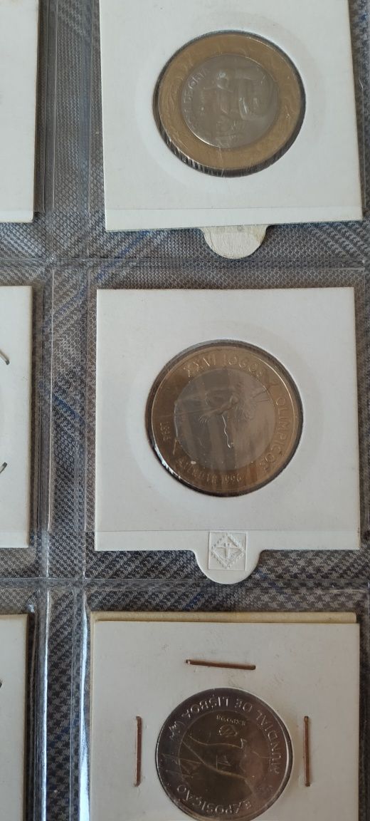 Lote moedas coleção 200 e 100 escudos