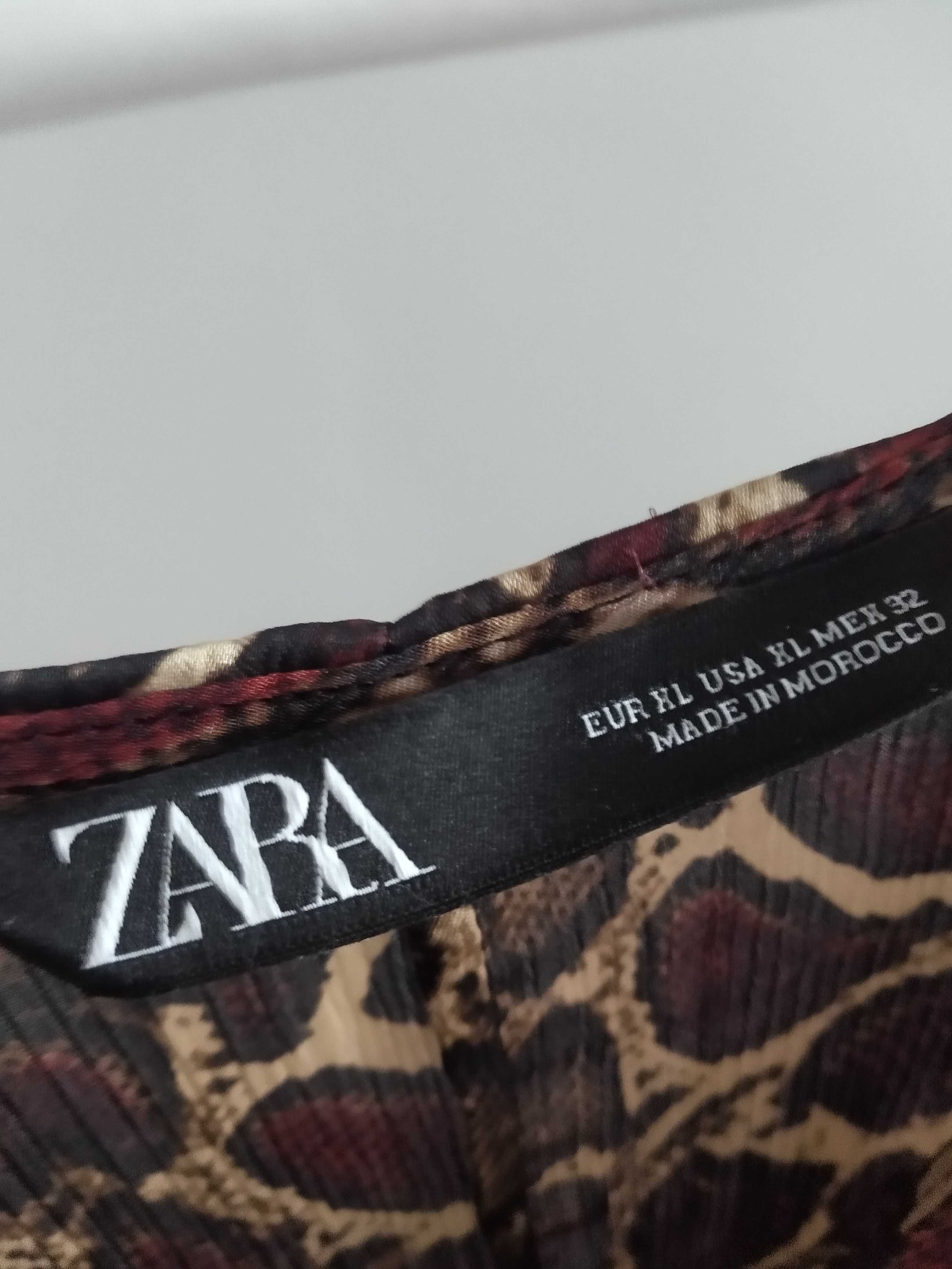 Sukienka w panterkę Zara, XL