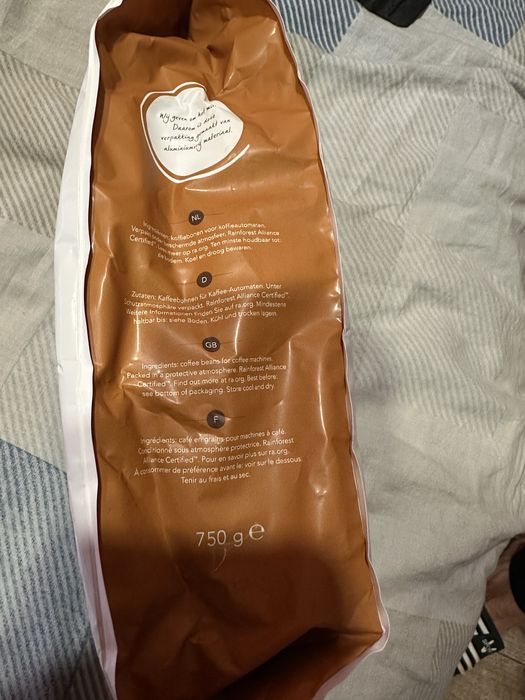 Кофе зерновое сухое молоко