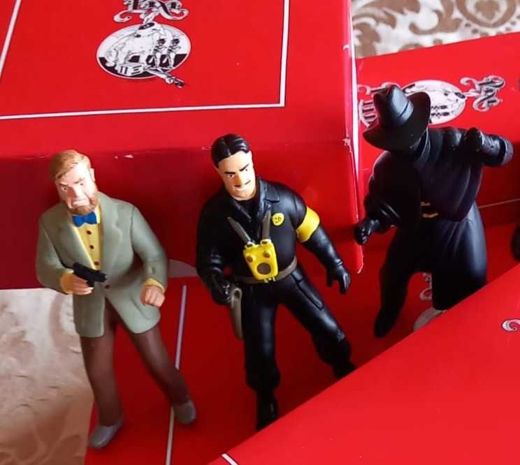 3 Figuras Blake Mortimer Plastoy em PVC