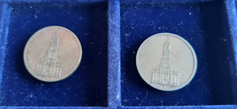 5 marek - Kościół - Niemcy - 1934 rok - A , 2 szt