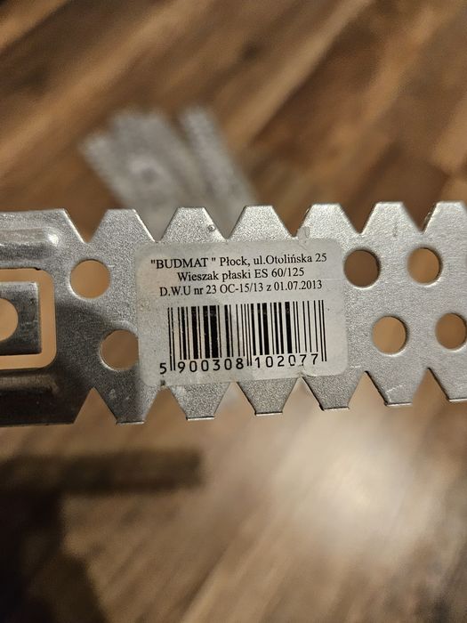 Wieszak płaski Es 60/125 9szt