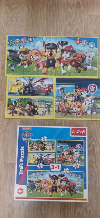 Пазлы трефл Trefl 4 в 1 и 3 в 1 Цена за все. В идеале.