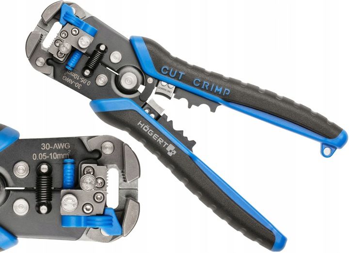 Automatyczny Ściągacz Izolacji 210mm 0.05-10 Mm² Hoegert Technik Ht1p1