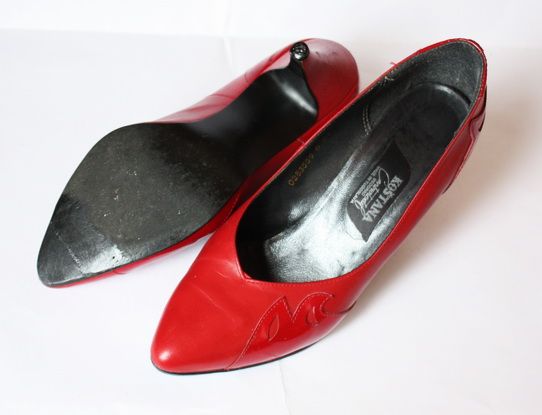 Туфли кожаные красные (Югославия)