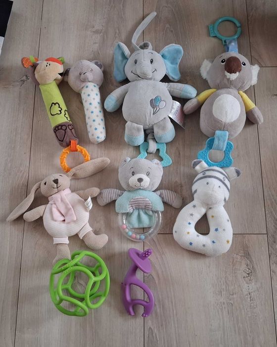 Zestaw Grzechotki Gryzaki CANPOL BABIES BABYONO Mombella Ogoboli