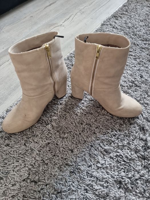 Botki beżowe H&M