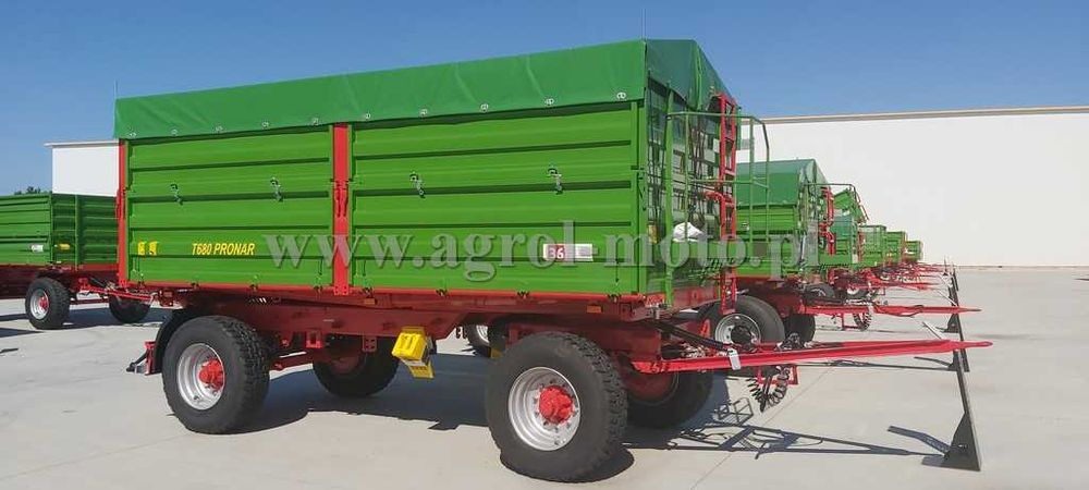 Przyczepa dwuosiowa Pronar T680 14 ton szerokość paletowa, finasowanie
