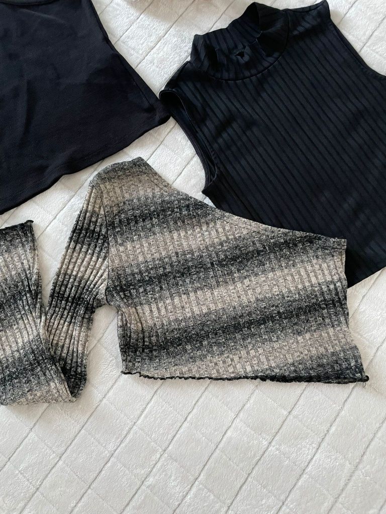 Bluzka top zestaw 3 sztuki
