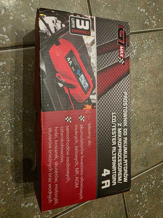 Prostownik 4A GtMax z mikroprocesorem