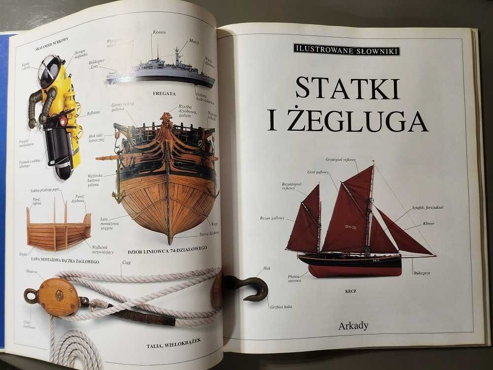 Ilustrowane słowniki statki i żegluga A. Machalski