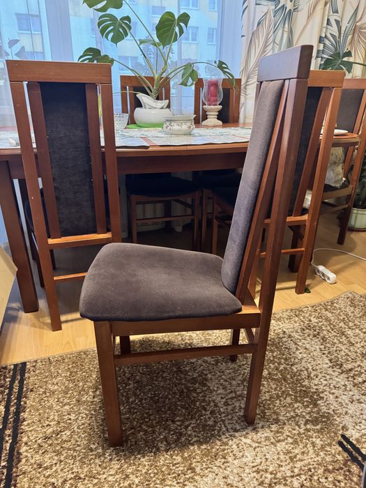 Krzesła 4 sztuk brąz