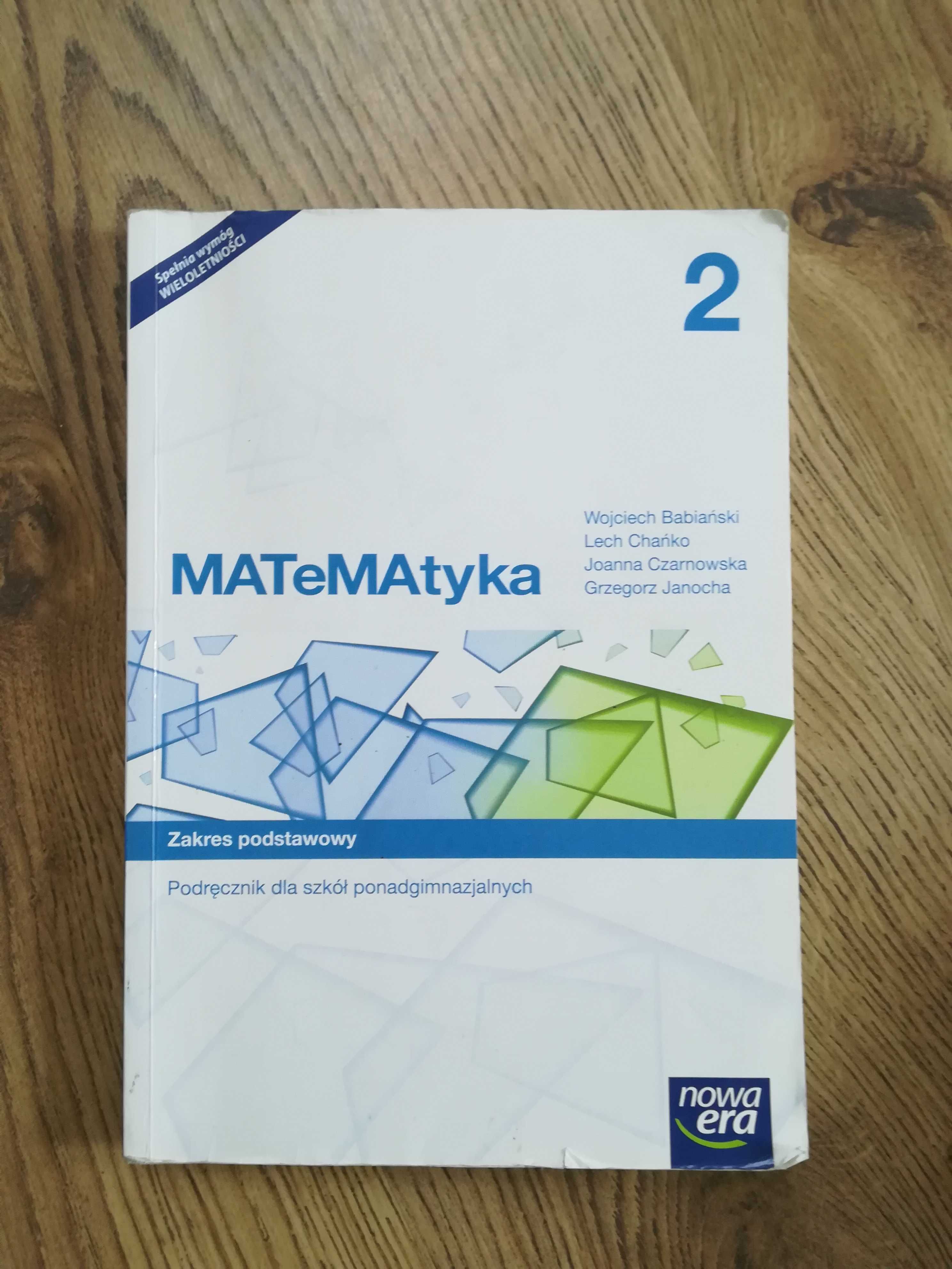 MATeMAtyka 2.
Podręcznik do matematyki.  Zakres podstawowy