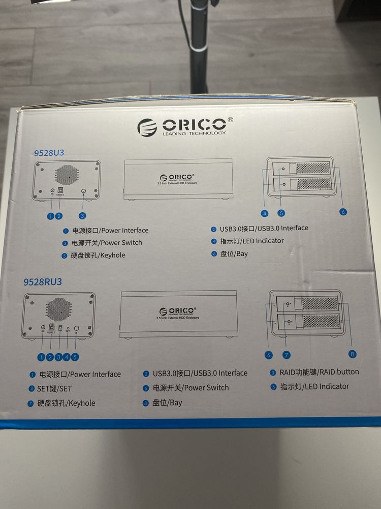 Obudowa dysku 3,5" Orico 9528U3-EU-BK-BP