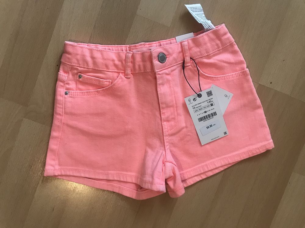 ZARA szorty dziewczęce różowe 140 NOWE