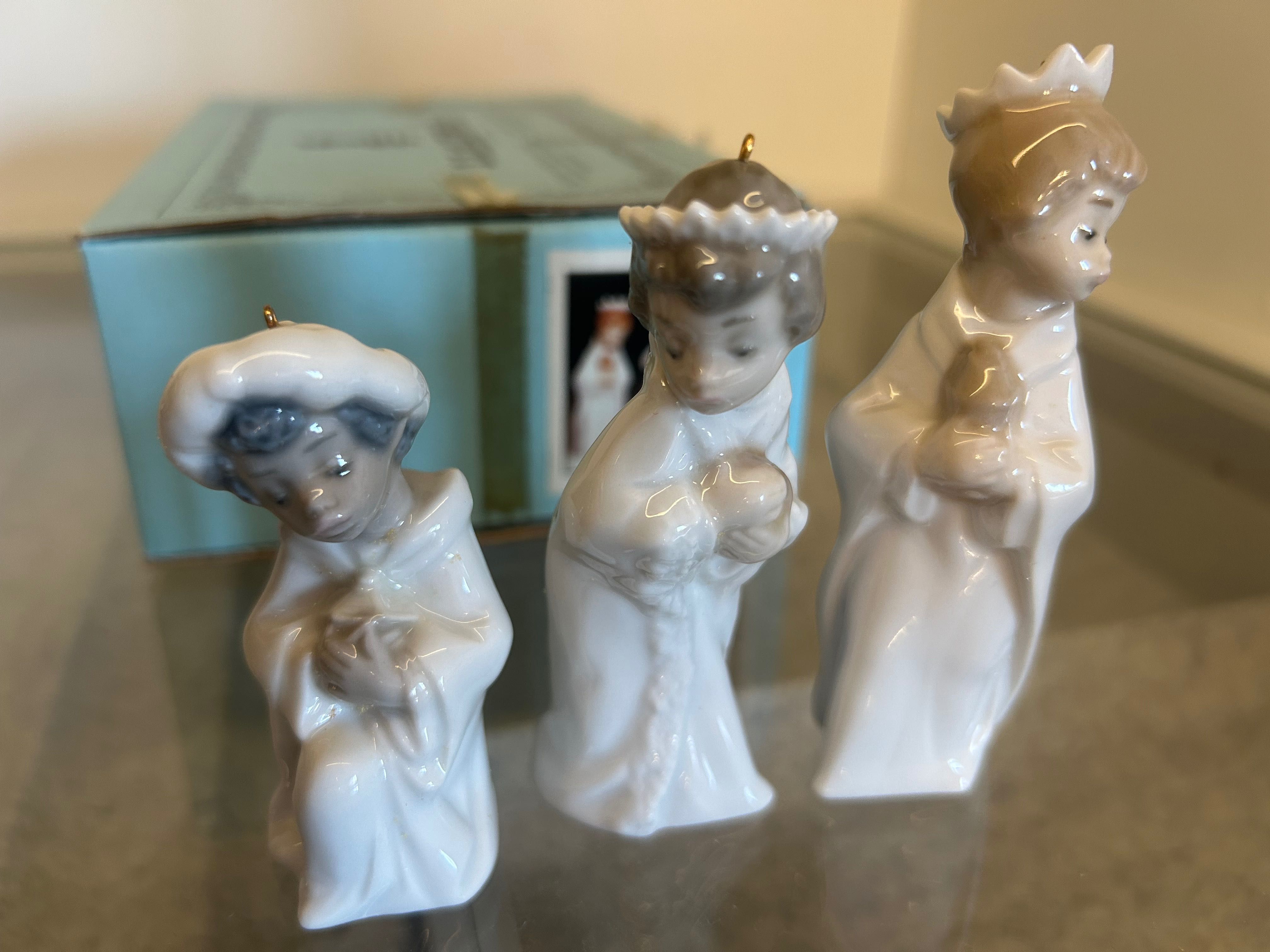 Lladró “Mini Reyes 5729” enfeites árvore de Natal
