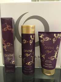 Perfume + Gel de Banho + Loção Corporal Divine Royal - Super Preço
