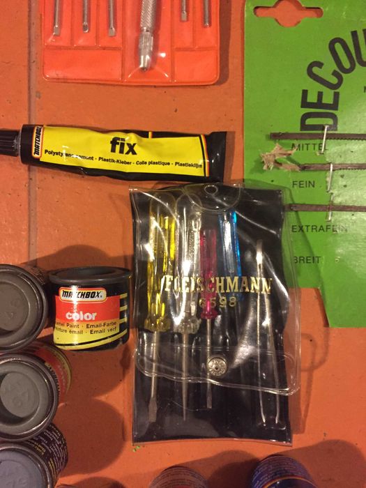 Ferramentas e Tintas pra Comboios Miniatura H0 — FLEISCHMANN — Vintage