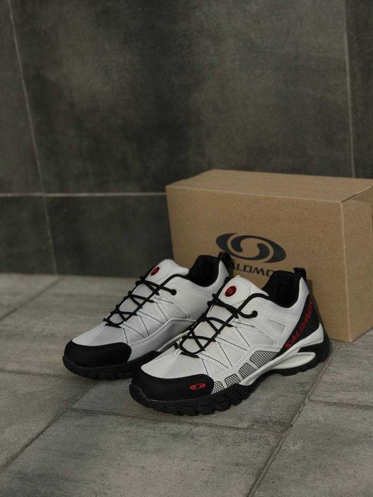 Термо кроссовки саломон серые непромокаемые мужские кросовки саламон