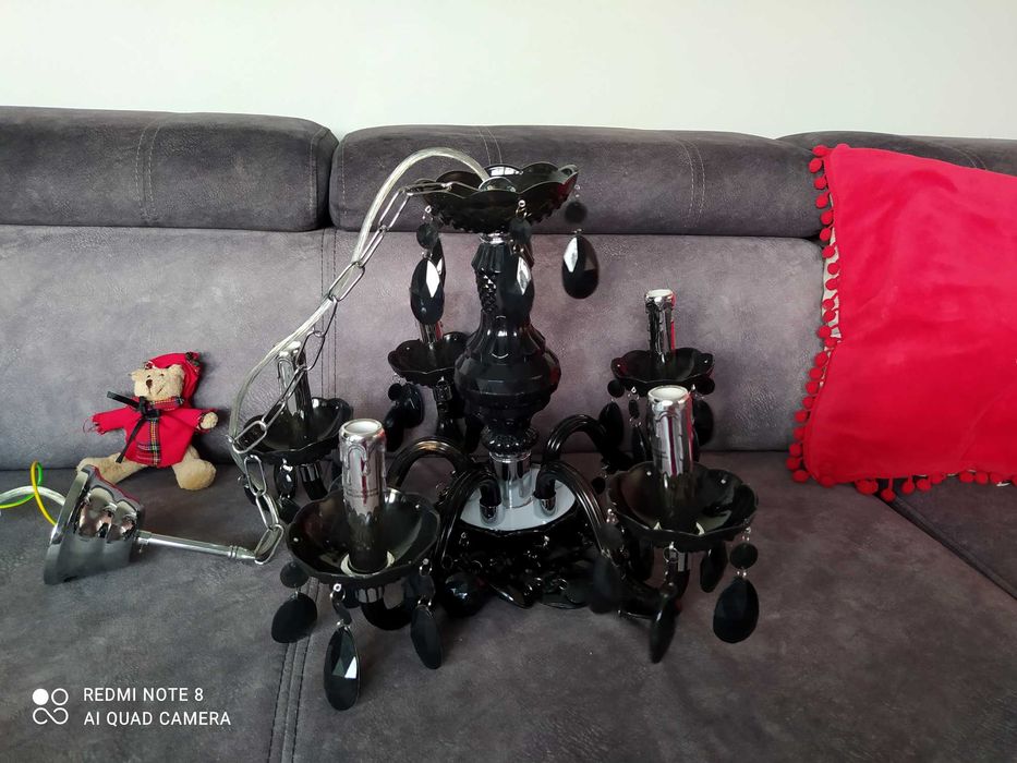 Nowa lampa wiszącą kryształowa na 5 żarówek