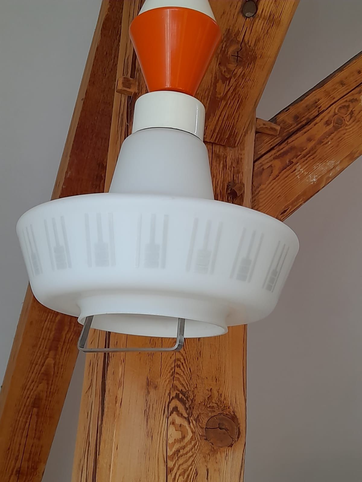 Lampa żyrandol zwis space age lata 60 Czechosłowacja