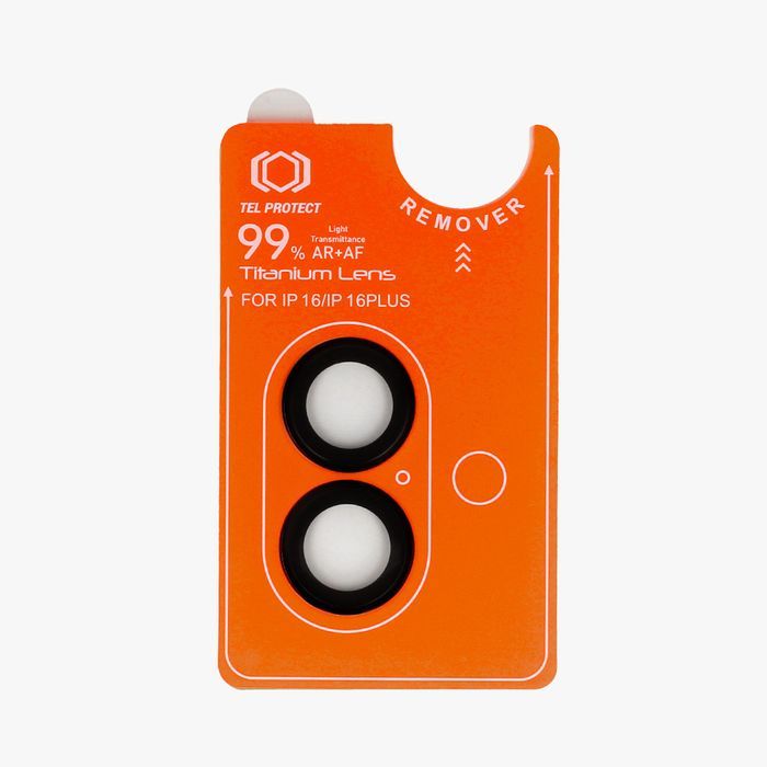 Tel Protect Hartowane szkło Titanium Lens iPhone 17 czarne (2 szt)