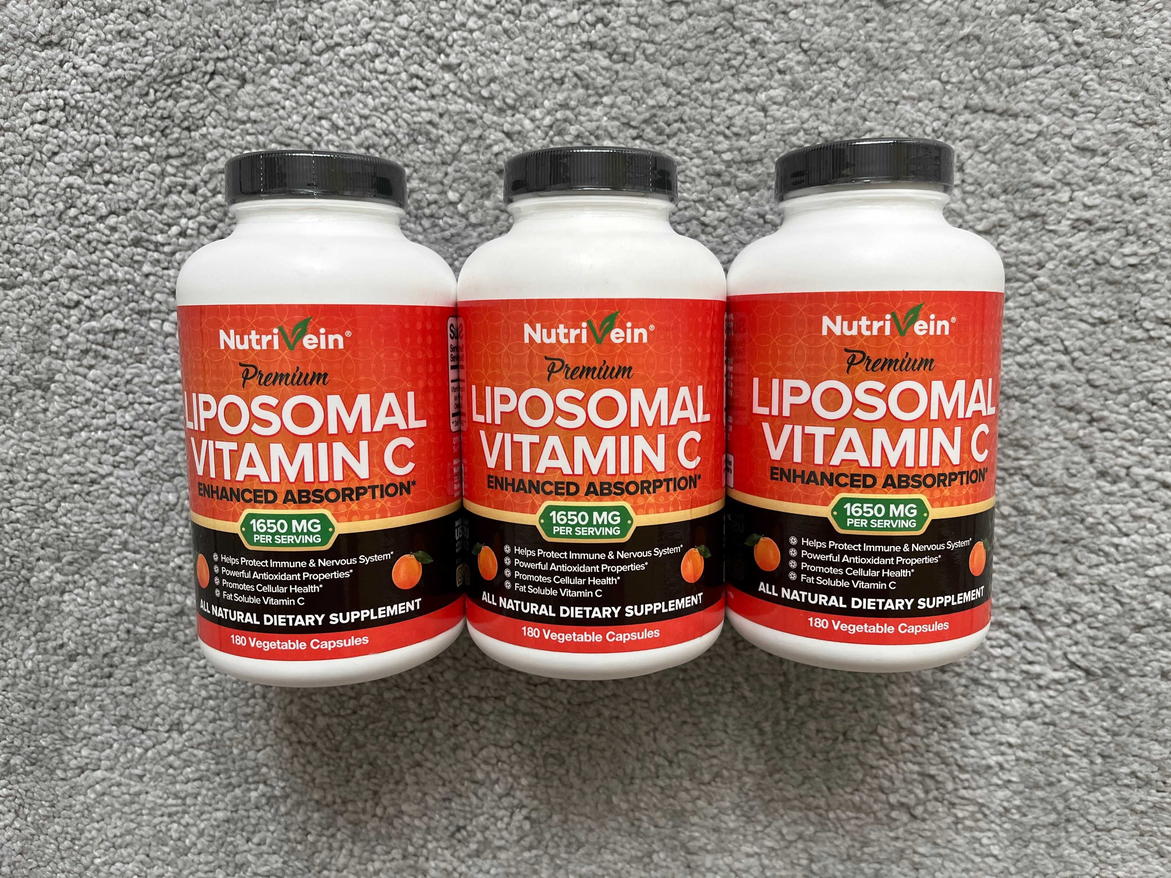 Nutrivein Liposomalna Witamina C - 3 opakowania po 180 kapsułek