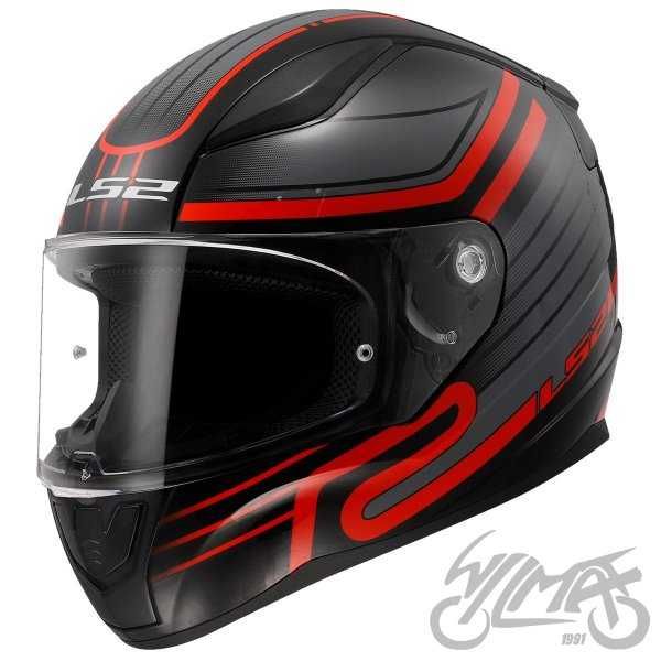 KASK LS2 FF353 RAPID II CIRCUIT BLACK RED rozmiar S Nowy motocyklowy