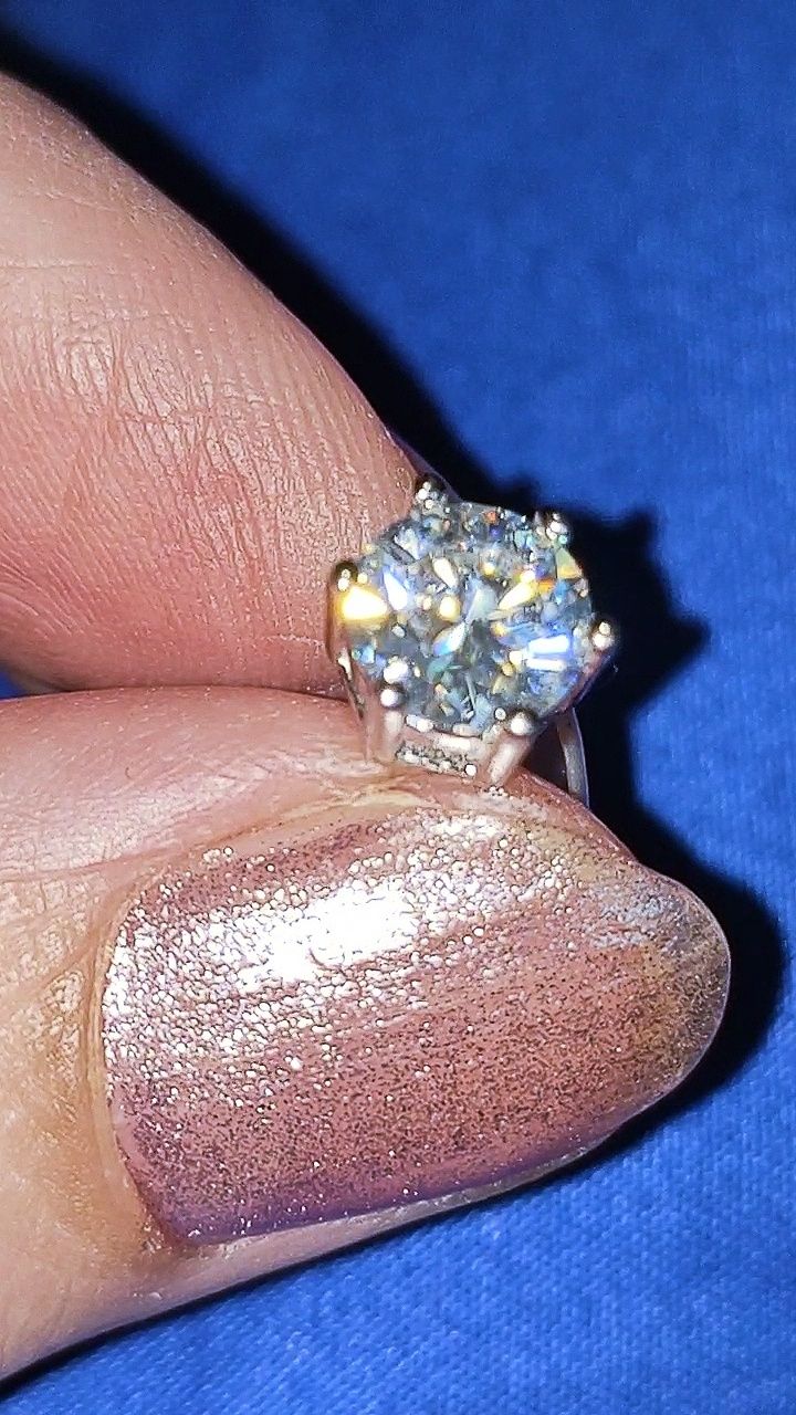 Набор с  муассанитами  3  CT, серебро S925, серьги+