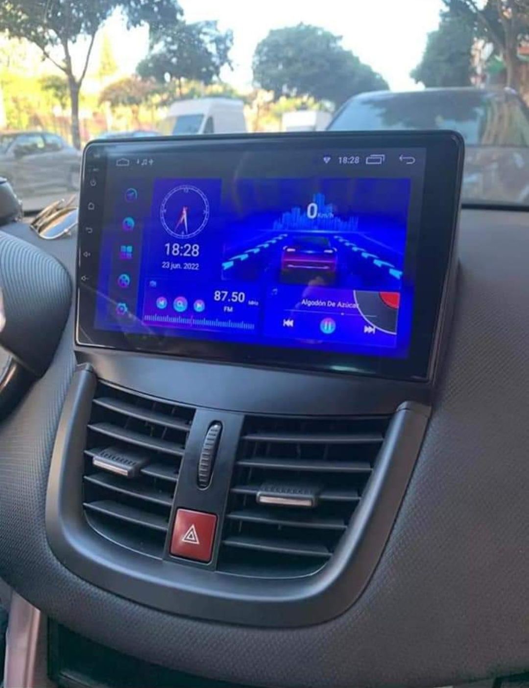 Rádio Android 12 com GPS Peugeot 207 (Artigo Novo)