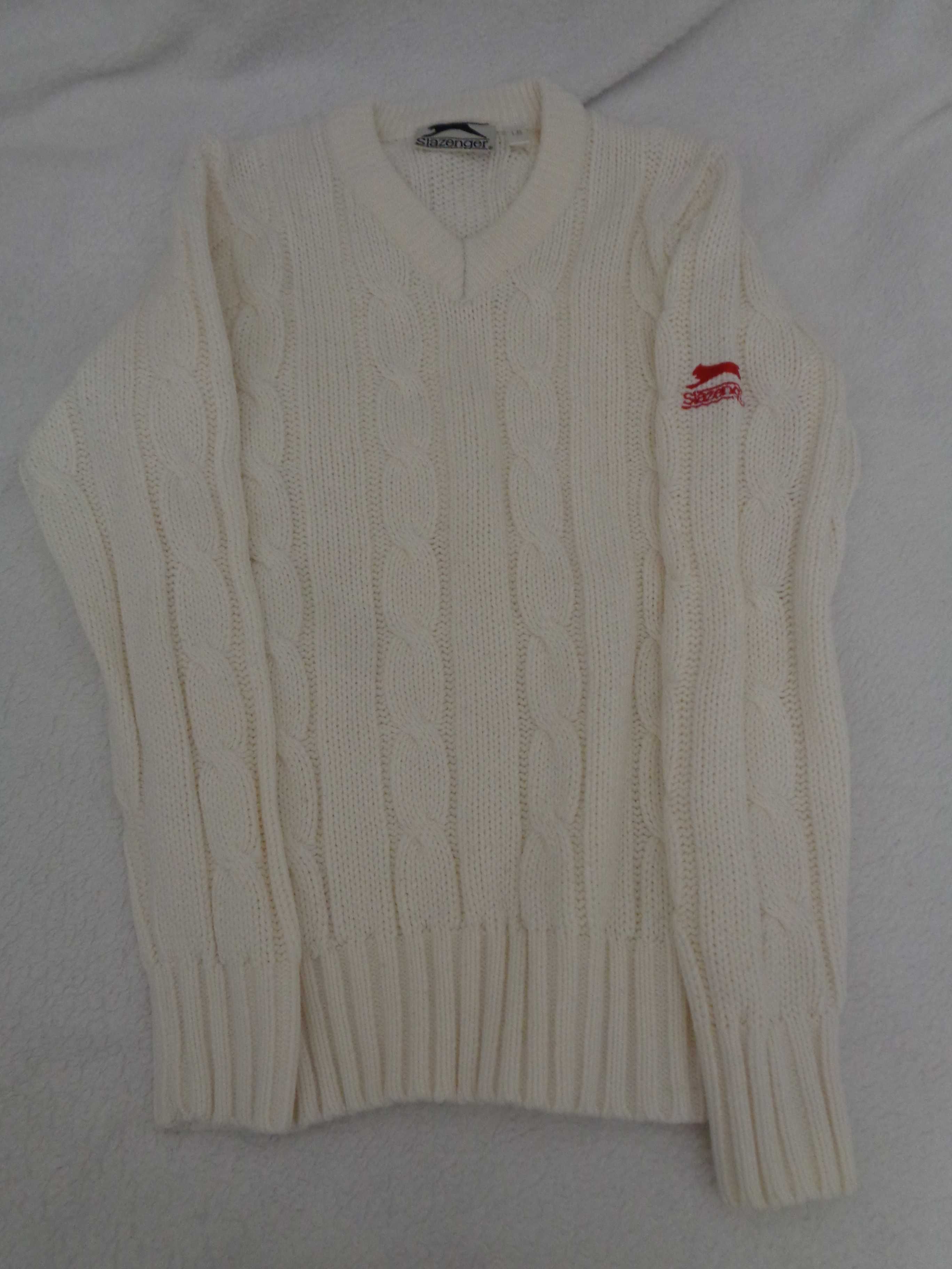 Swetry białe Slazenger Marks & Spencer Queen of Saba