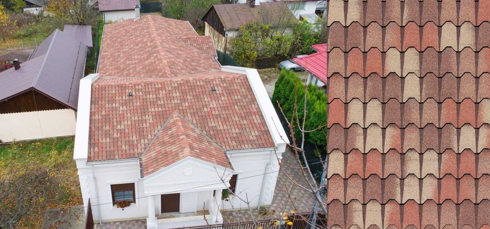 Бітумна черепиця TEGOLA Італія ТЕГОЛA, гарантія 40 років