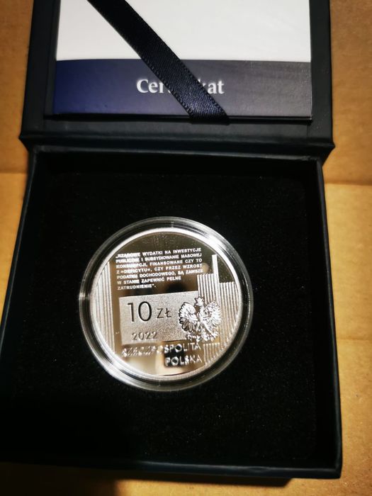 Moneta 10 zł Michał Kalecki