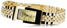 Złoty zegarek z bransoletą damską 14k Geneve lw090y&lbw008y- W 585