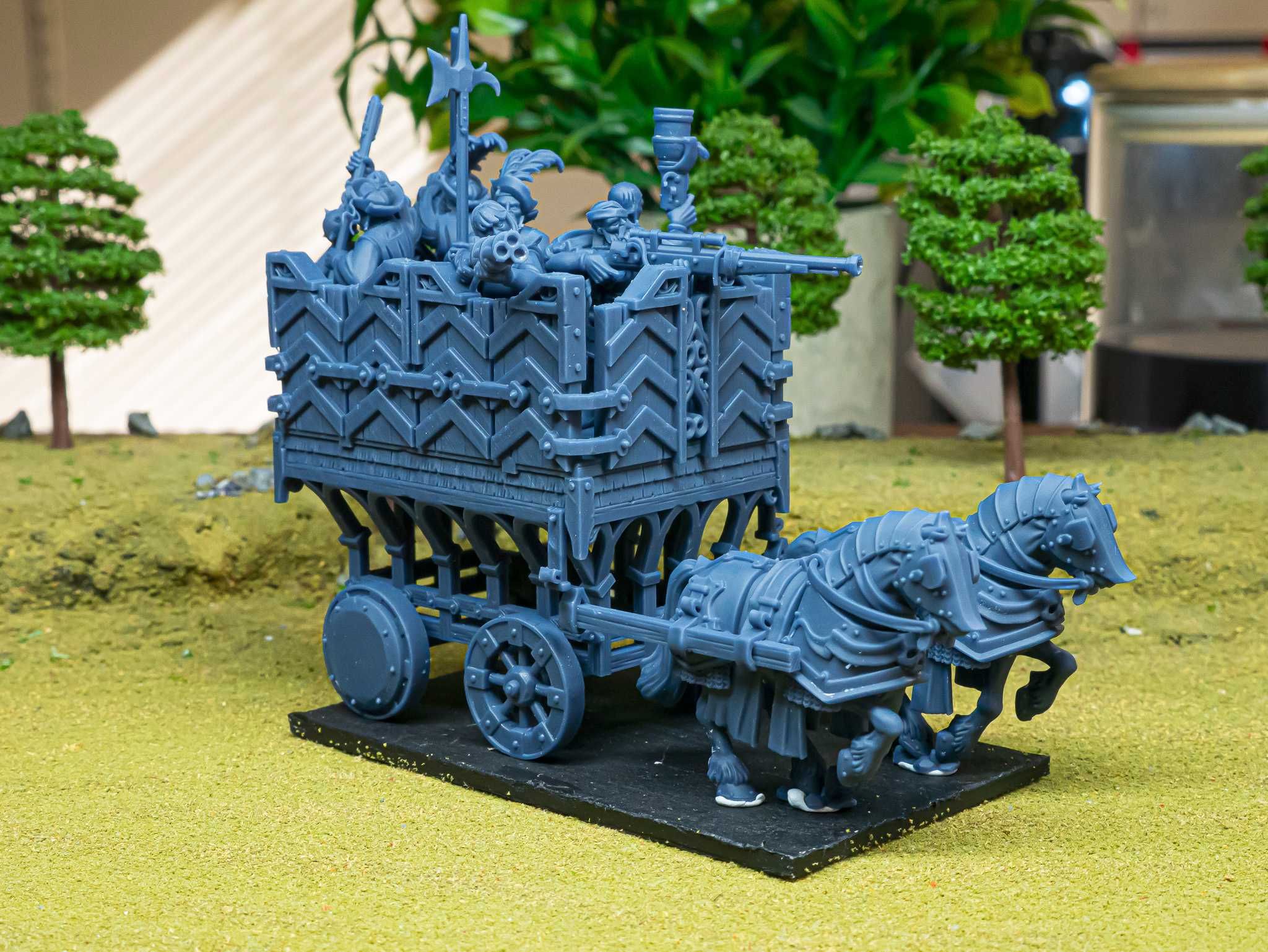 Sunland Armoured Wagon z Załogą - ToW WFB AoS - Highlands x1 + x6 crew