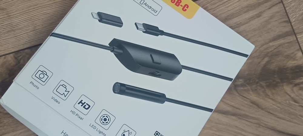 Kamera inspekcyjna endoskopowa 5m Hd wodoodporna