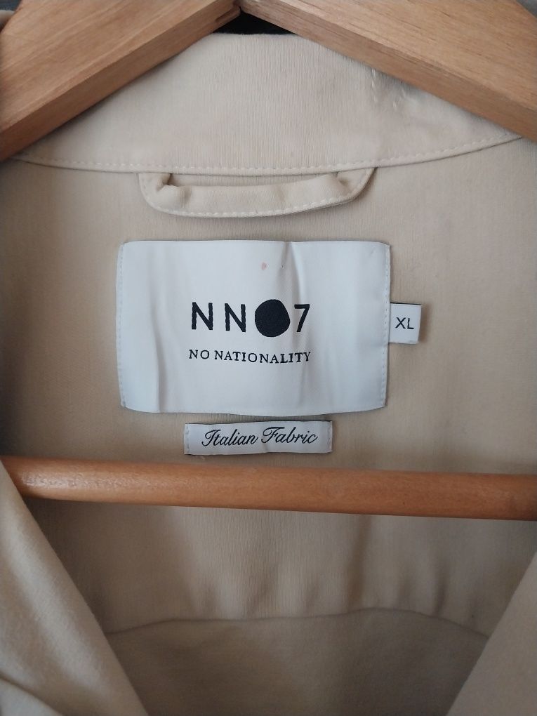 Бежевая Рубашка NN07 - Basim Stretch-Cotton Overshirt - Neutrals.