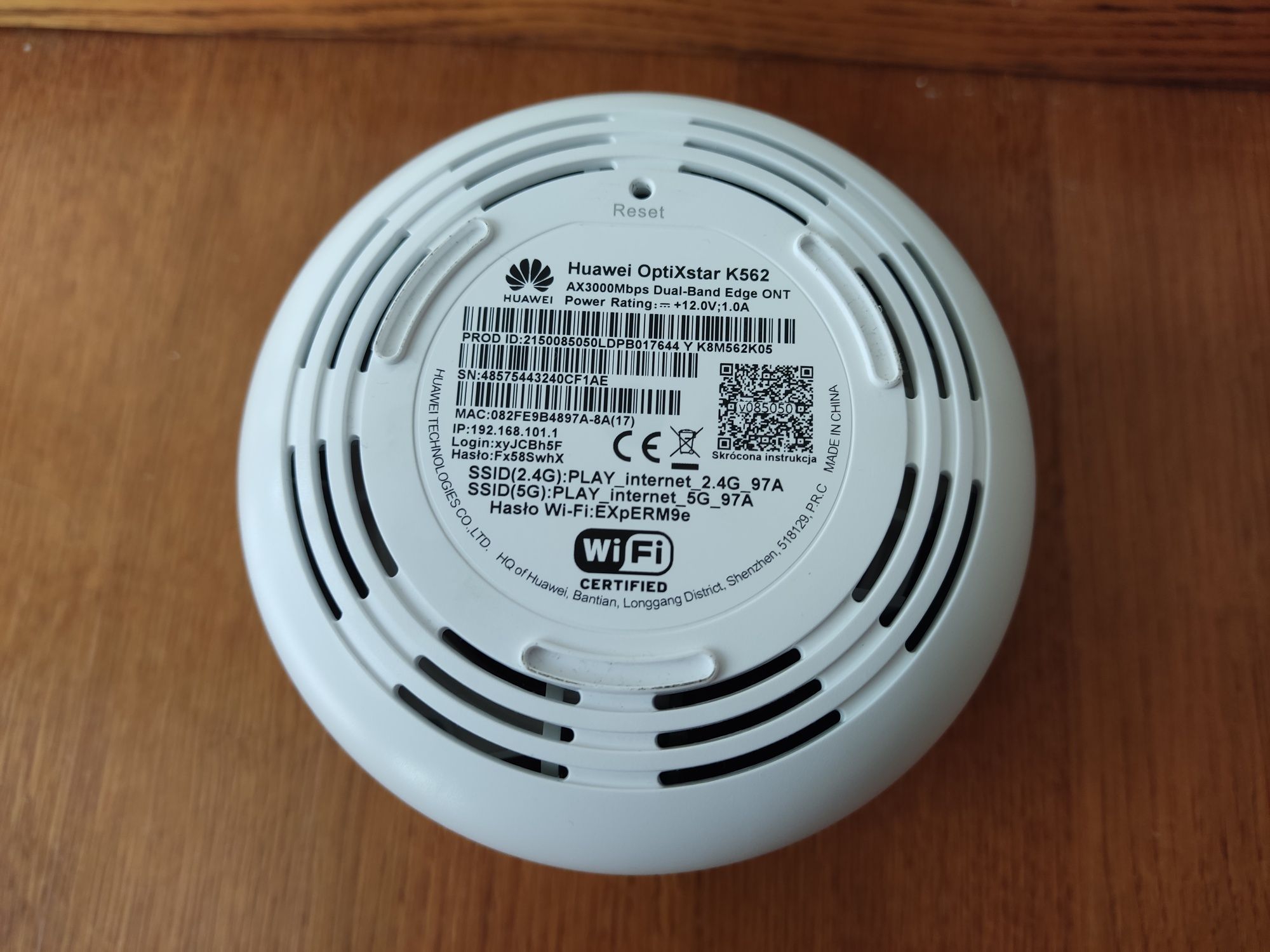 Router Play, Huawei OptiXstar K562 WiFi 6 AX3000 Mesh