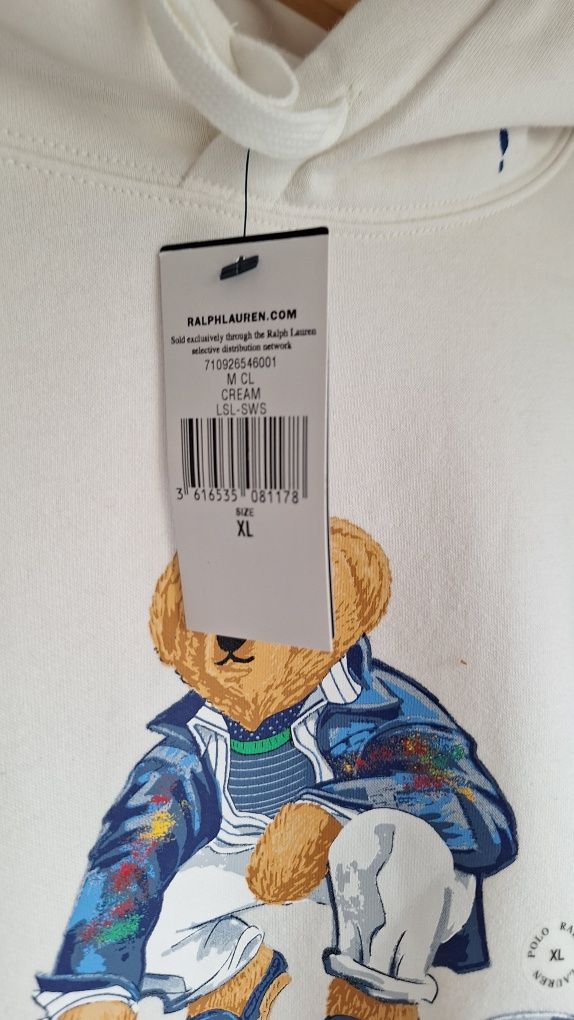 Polo Ralph Lauren bluza męska z misiem XL