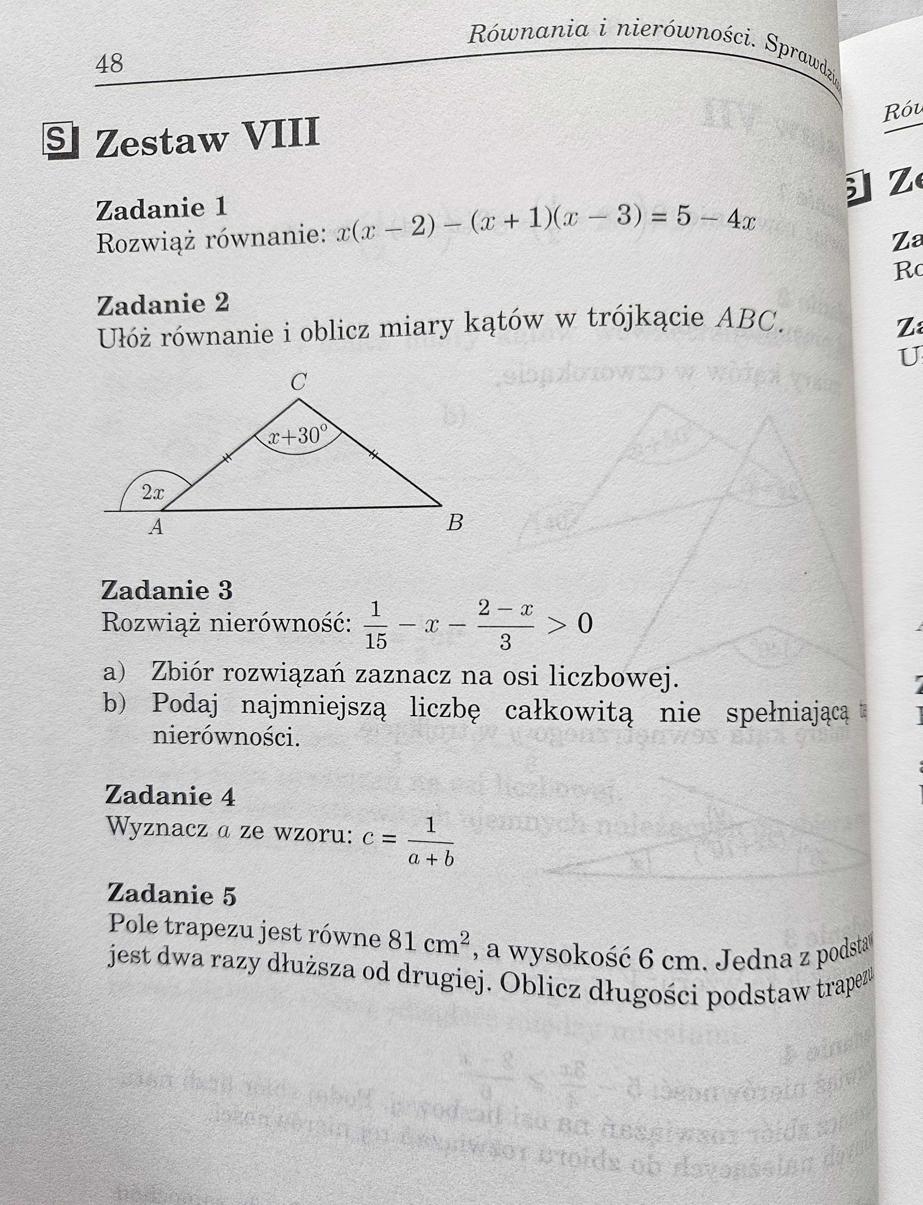 Matematyka 7 Sprawdziany WSiP