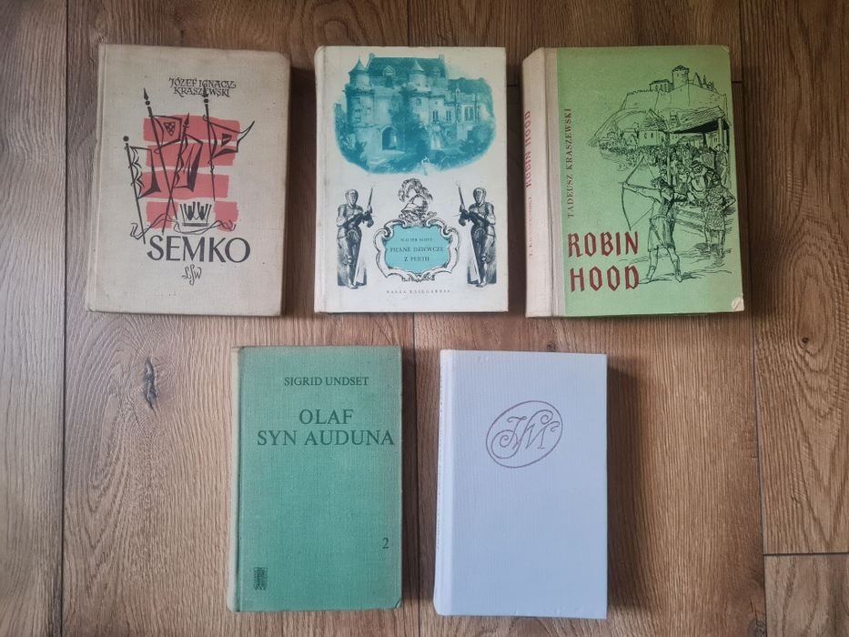 Stare książki, literatura piękna, antykwariat, 12 książek