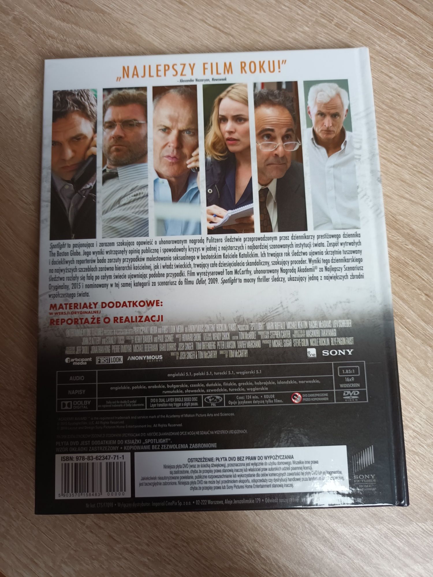 Spotlight, FILM DVD