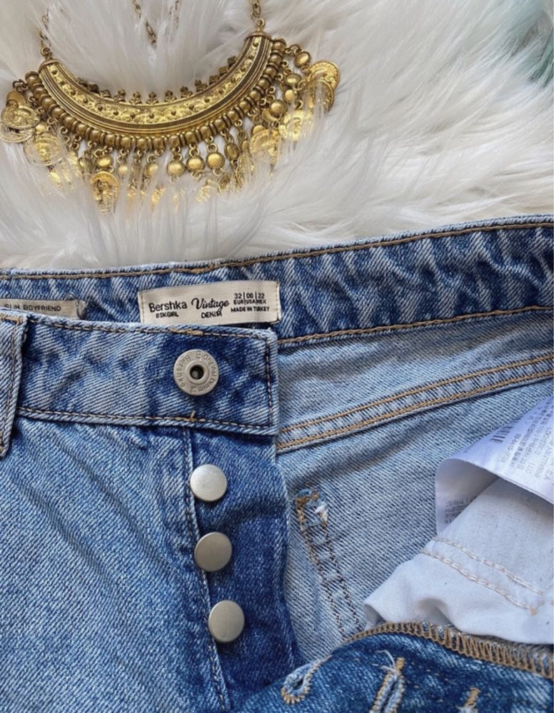 Slim boyfrind spodnie damskie XXS bershka