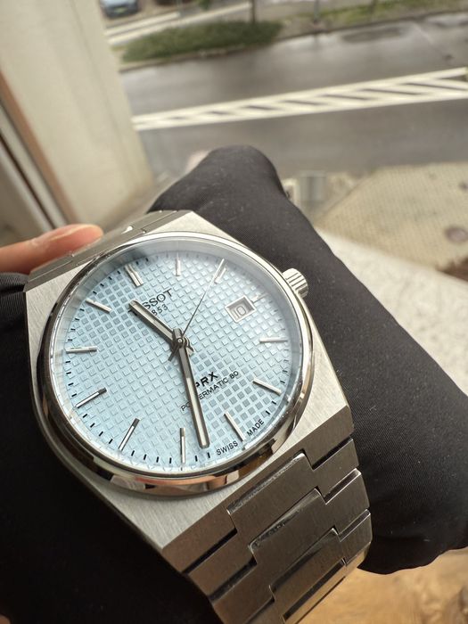 Zegarek męski Tissot PRX Powermatic 80 Ice Blue T137.407.11.351.00