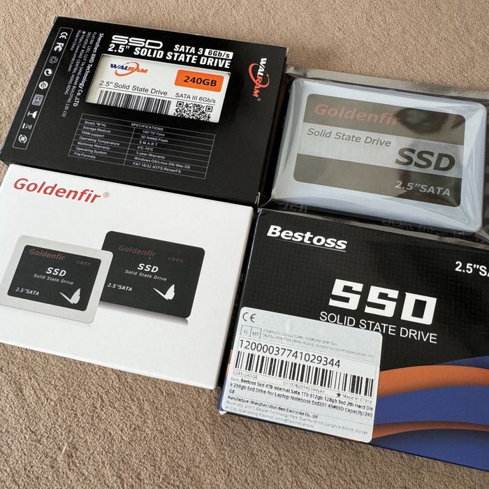 SSD(Sata/M.2) 64gb 128gb 240gb 256gb 512gb для ПК, Ноутбуків