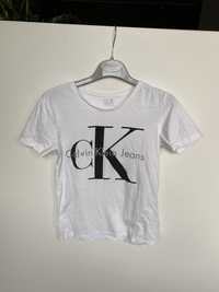 Biała bluzka tshirt CK Calvin Klein Jeans