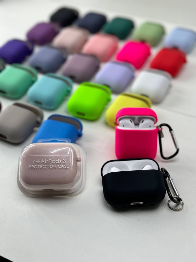 Чехол на Airpods 4 и другие с микрофиброй